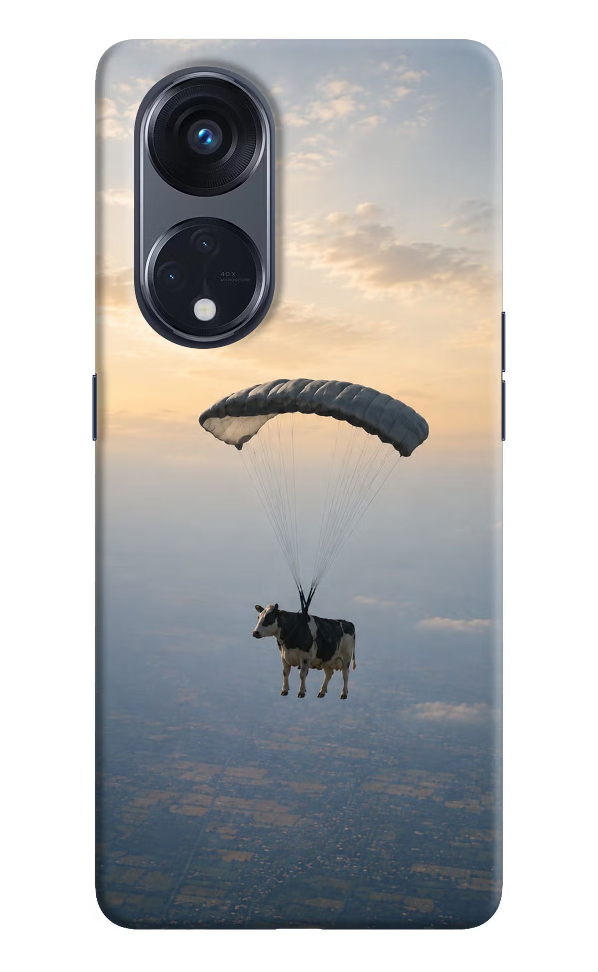 Skydiving Cow Oppo Reno8 T 5G Back Cover