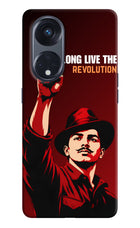Bhagat Singh Revolution Oppo Reno8 T 5G Hard Case Back Cover by Casekaro
