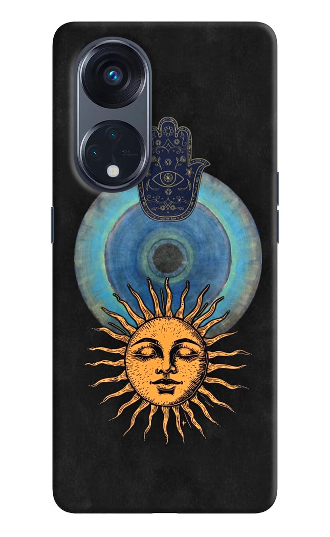 Divine Sun Oppo Reno8 T 5G Hard Case Back Cover by Casekaro