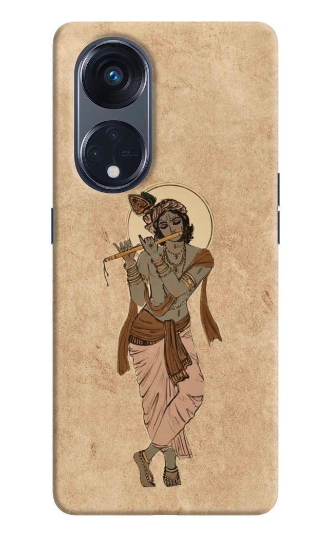 Krishna Oppo Reno8 T 5G Hard Case Back Cover by Casekaro