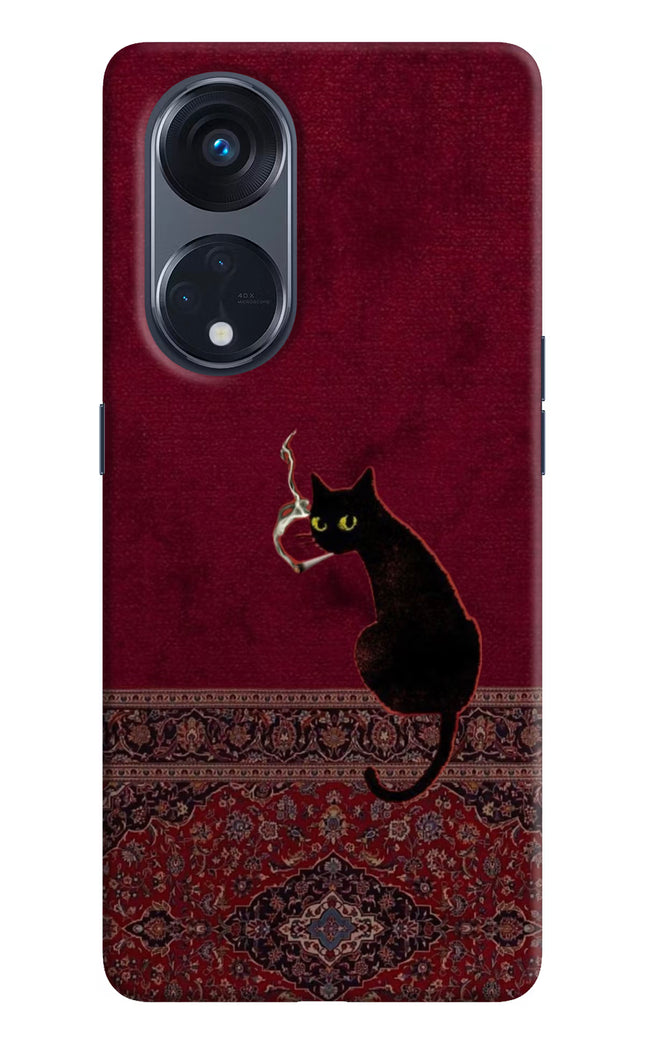 Midnight Cat Oppo Reno8 T 5G Hard Case Back Cover by Casekaro