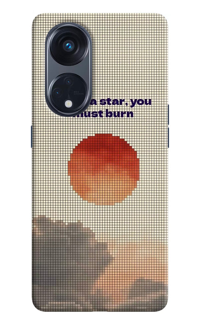 Pixel Sun Oppo Reno8 T 5G Hard Case Back Cover by Casekaro