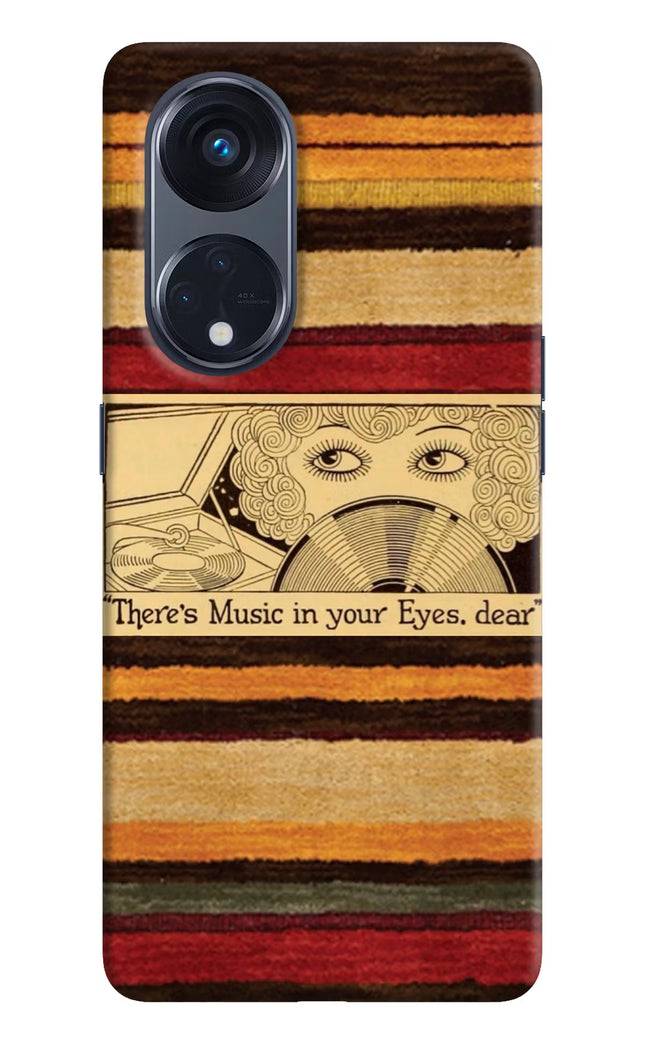 Vinyl Stripes Oppo Reno8 T 5G Hard Case Back Cover by Casekaro