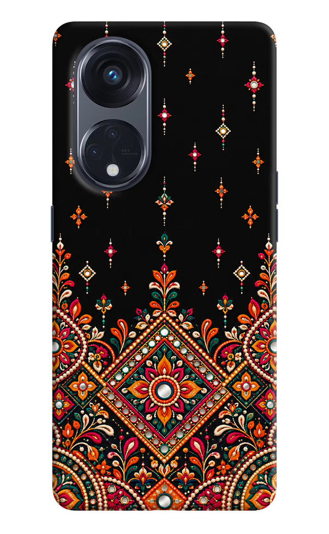 Noir Mehfil Oppo Reno8 T 5G Hard Case Back Cover by Casekaro