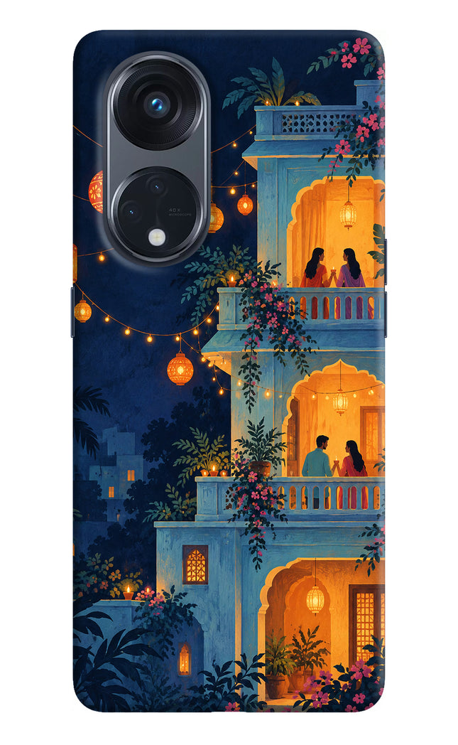 Balcony Glow Oppo Reno8 T 5G Hard Case Back Cover by Casekaro