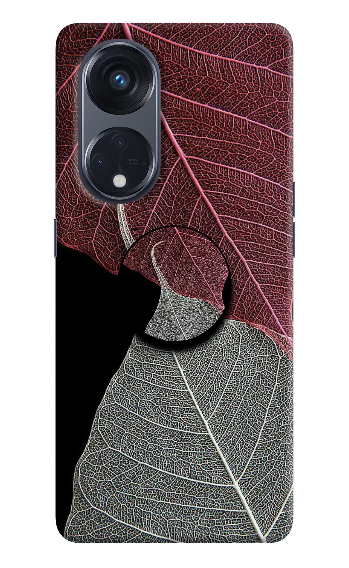 Leaf Pattern Oppo Reno8 T 5G Pop Case by Casekaro