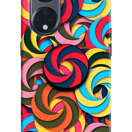 Spiral Pattern Oppo Reno8 T 5G Pop Case by Casekaro