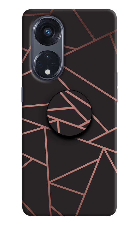 Geometric Pattern Oppo Reno8 T 5G Pop Case by Casekaro