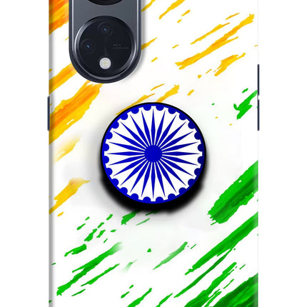 Indian Flag Ashoka Chakra Oppo Reno8 T 5G Pop Case by Casekaro
