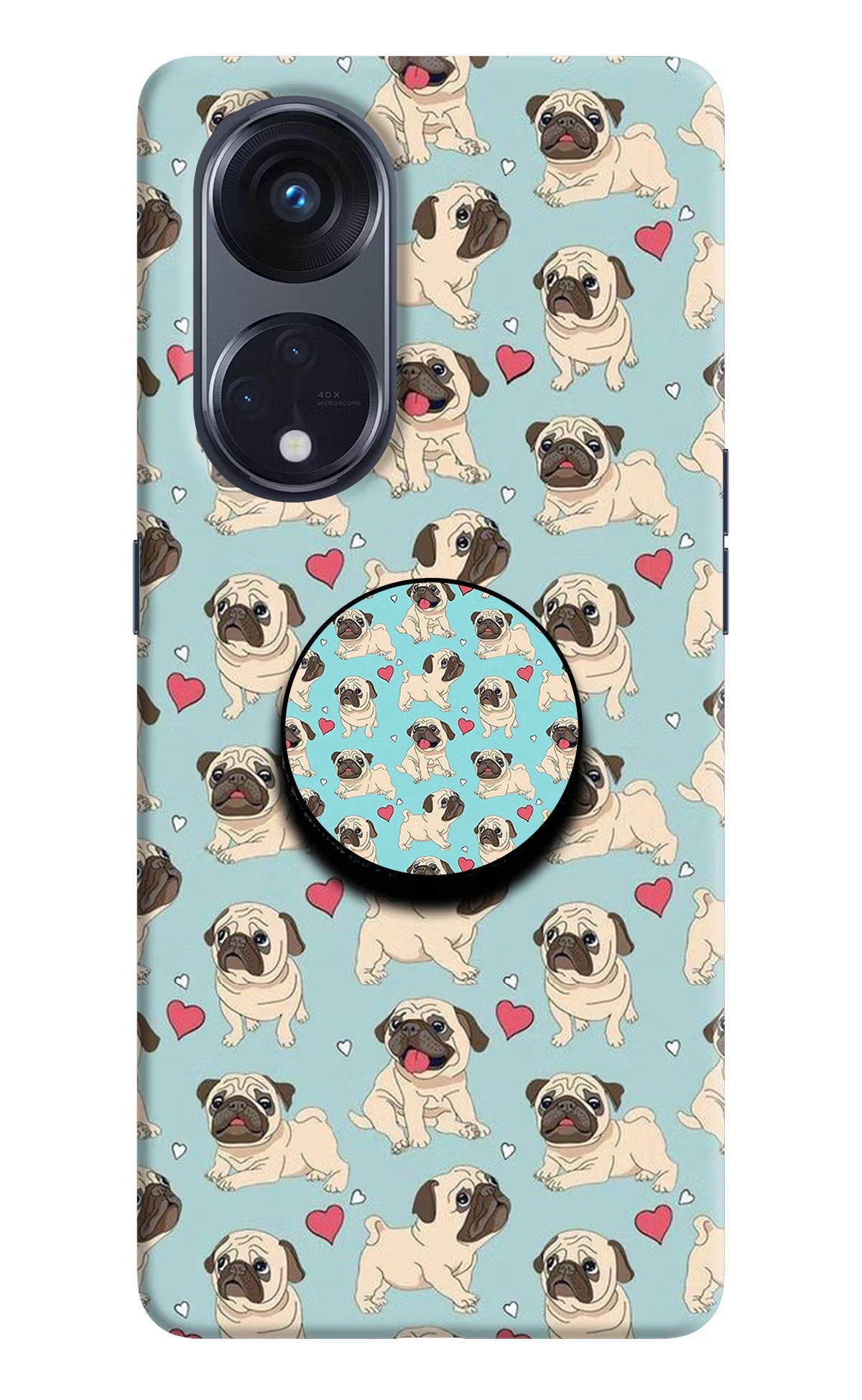 Pug Dog Oppo Reno8 T 5G Pop Case by Casekaro