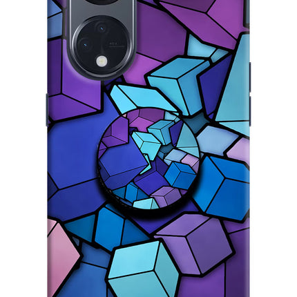 Cubic Abstract Oppo Reno8 T 5G Pop Case by Casekaro