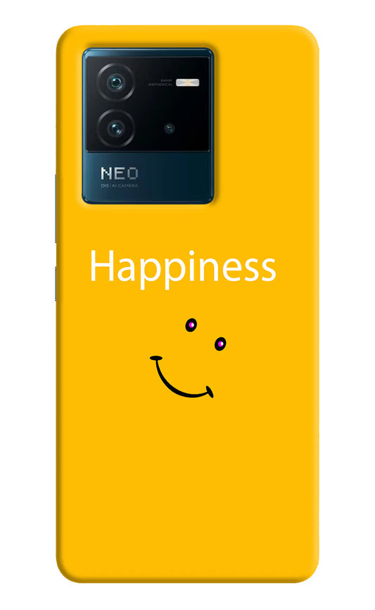 Happiness With Smiley IQOO Neo 6 5G Hard Case Back Cover by Casekaro