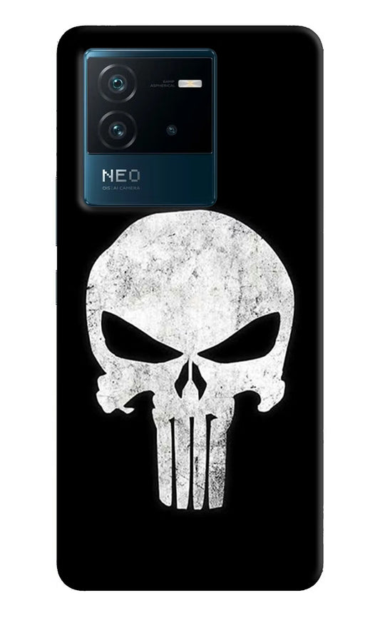 Punisher Skull IQOO Neo 6 5G Hard Case Back Cover by Casekaro
