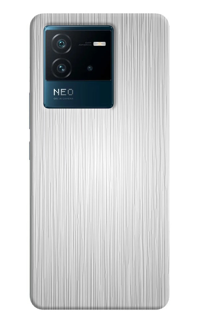 Wooden Grey Texture IQOO Neo 6 5G Hard Case Back Cover by Casekaro
