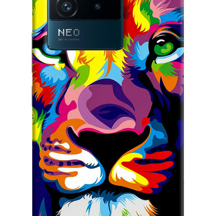 Lion IQOO Neo 6 5G Hard Case Back Cover by Casekaro