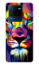 Lion IQOO Neo 6 5G Hard Case Back Cover by Casekaro