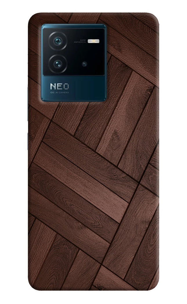 Wooden Texture Design IQOO Neo 6 5G Hard Case Back Cover by Casekaro