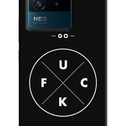 Go Fuck Yourself IQOO Neo 6 5G Hard Case Back Cover by Casekaro