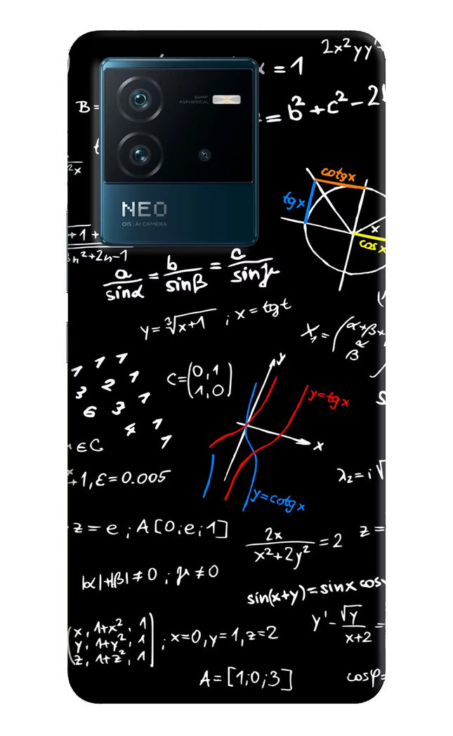 Mathematics Formula IQOO Neo 6 5G Hard Case Back Cover by Casekaro