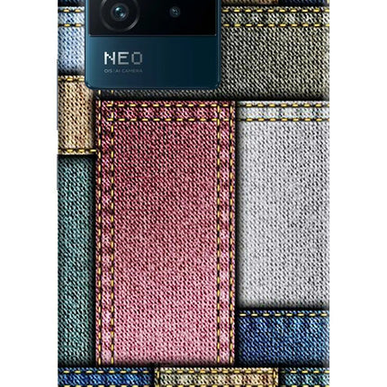 Multicolor Jeans IQOO Neo 6 5G Hard Case Back Cover by Casekaro