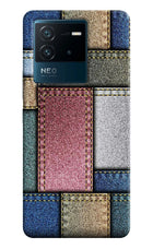 Multicolor Jeans IQOO Neo 6 5G Hard Case Back Cover by Casekaro