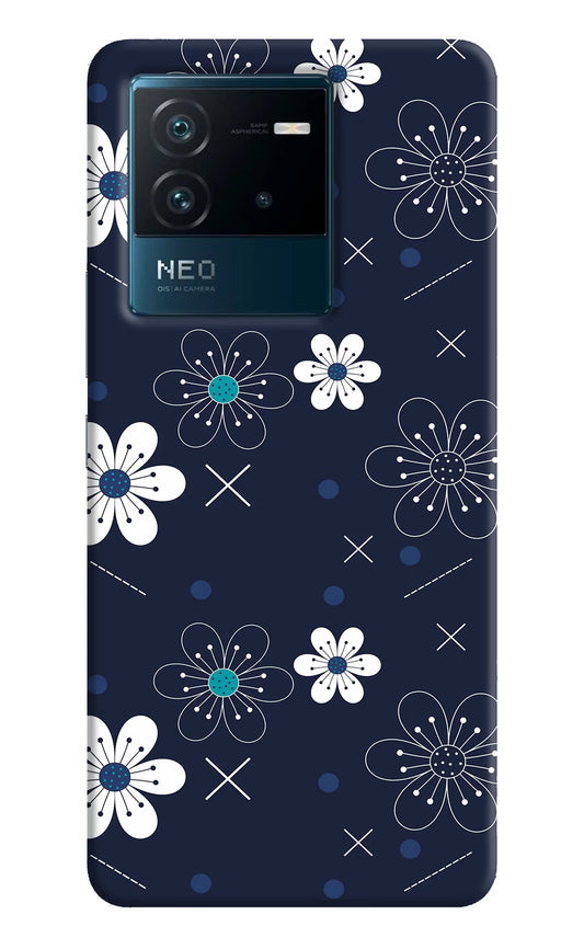 Flowers IQOO Neo 6 5G Hard Case Back Cover by Casekaro