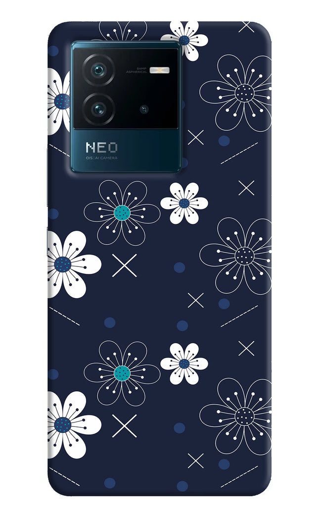 Flowers IQOO Neo 6 5G Hard Case Back Cover by Casekaro