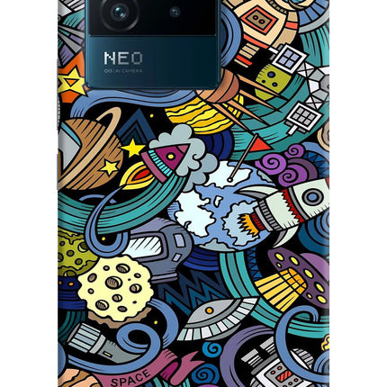 Space Abstract IQOO Neo 6 5G Hard Case Back Cover by Casekaro