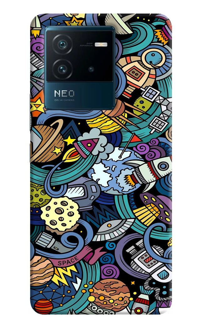 Space Abstract IQOO Neo 6 5G Hard Case Back Cover by Casekaro