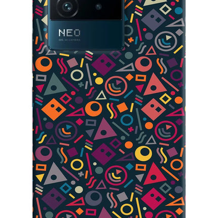 Geometric Abstract IQOO Neo 6 5G Hard Case Back Cover by Casekaro