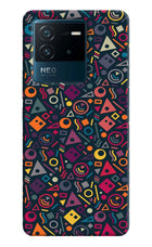 Geometric Abstract IQOO Neo 6 5G Hard Case Back Cover by Casekaro