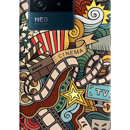 Cinema Abstract IQOO Neo 6 5G Hard Case Back Cover by Casekaro