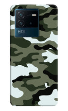 Camouflage IQOO Neo 6 5G Hard Case Back Cover by Casekaro