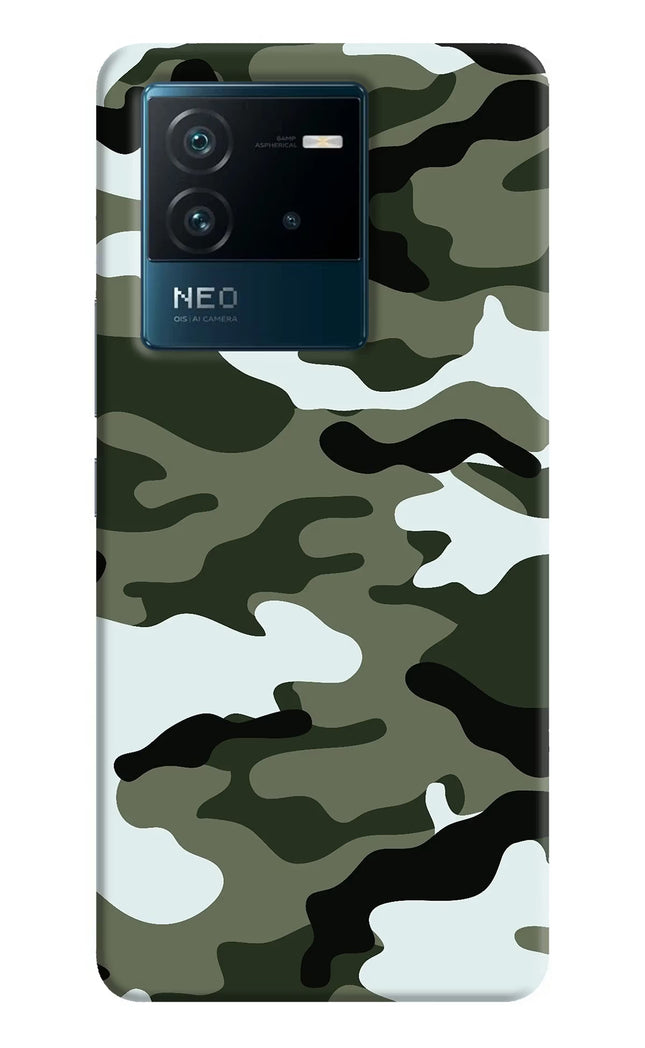 Camouflage IQOO Neo 6 5G Hard Case Back Cover by Casekaro