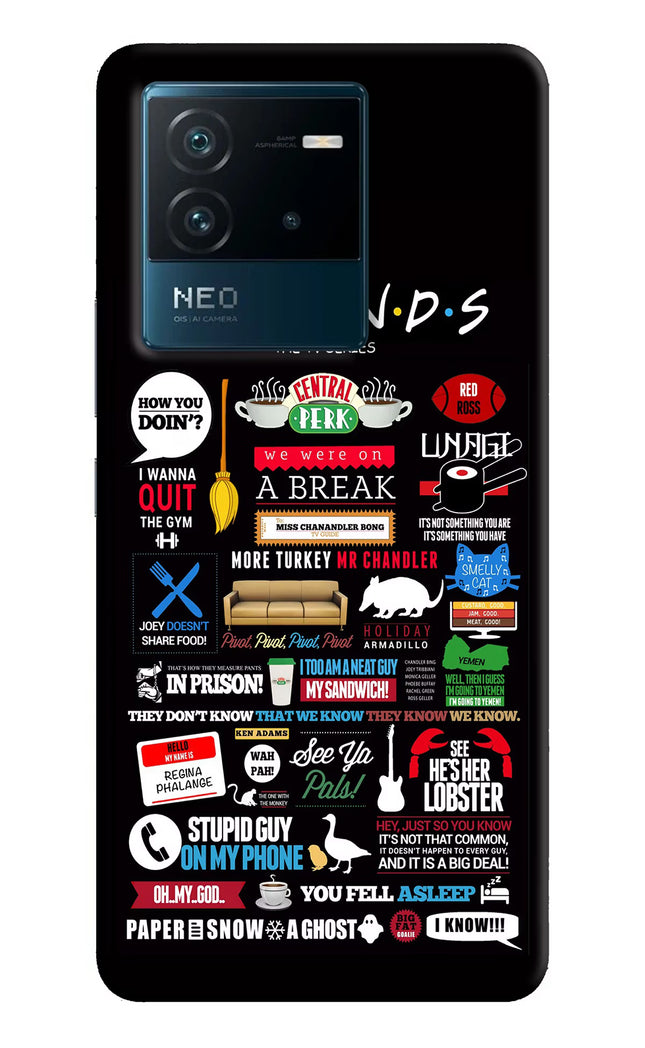 FRIENDS IQOO Neo 6 5G Hard Case Back Cover by Casekaro