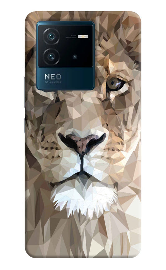 Lion Art IQOO Neo 6 5G Hard Case Back Cover by Casekaro