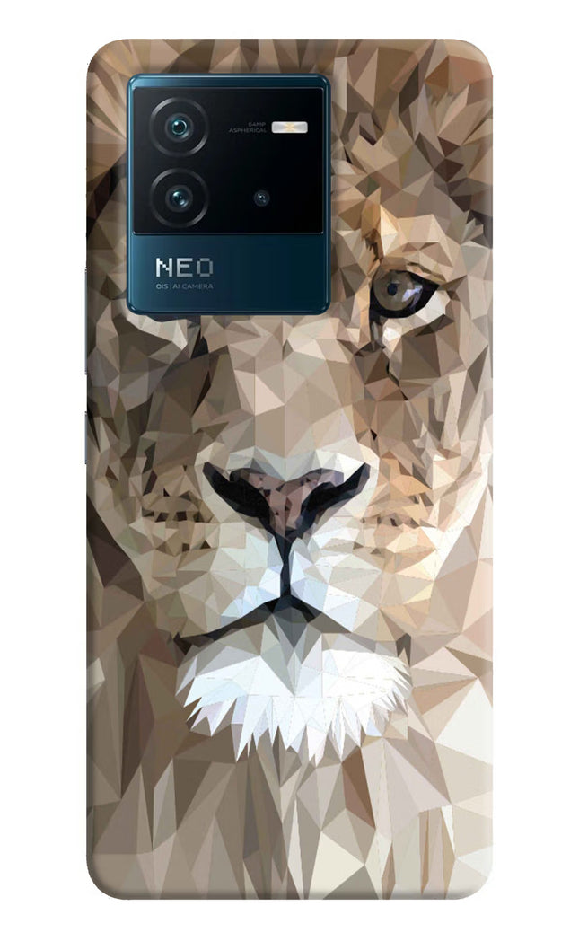 Lion Art IQOO Neo 6 5G Hard Case Back Cover by Casekaro