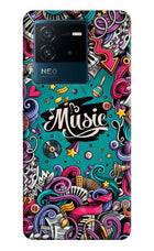 Music Graffiti IQOO Neo 6 5G Hard Case Back Cover by Casekaro