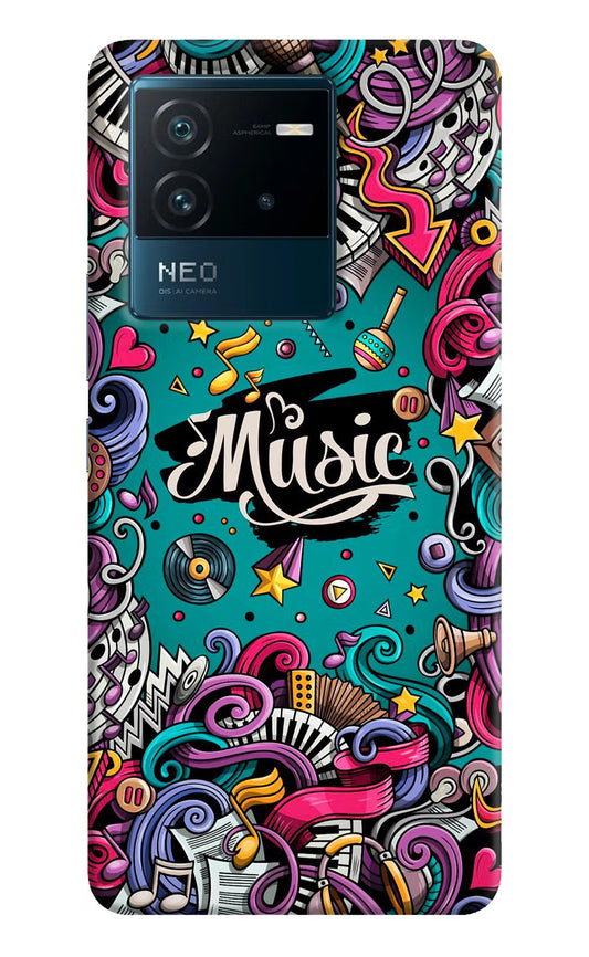Music Graffiti IQOO Neo 6 5G Hard Case Back Cover by Casekaro