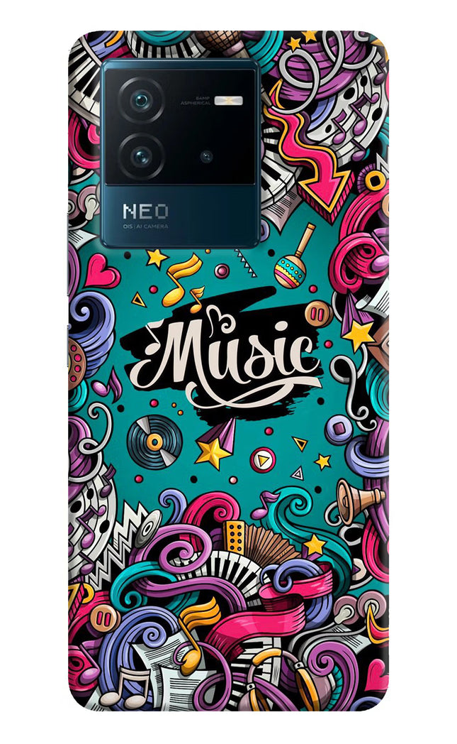 Music Graffiti IQOO Neo 6 5G Hard Case Back Cover by Casekaro