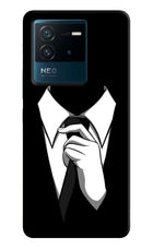 Black Tie IQOO Neo 6 5G Hard Case Back Cover by Casekaro
