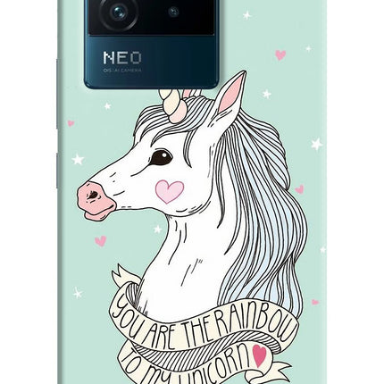 Unicorn Wallpaper IQOO Neo 6 5G Hard Case Back Cover by Casekaro