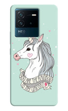 Unicorn Wallpaper IQOO Neo 6 5G Hard Case Back Cover by Casekaro
