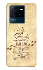I Solemnly swear that i up to no good IQOO Neo 6 5G Hard Case Back Cover by Casekaro