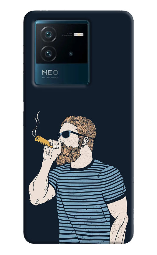 Smoking IQOO Neo 6 5G Hard Case Back Cover by Casekaro