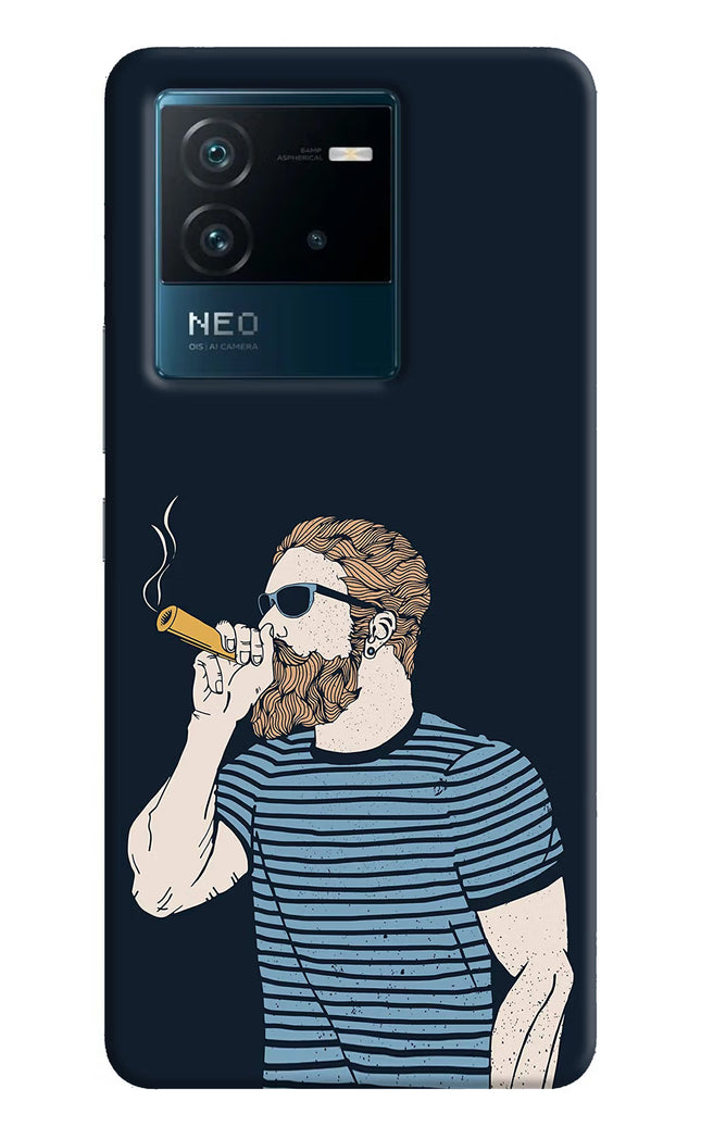 Smoking IQOO Neo 6 5G Hard Case Back Cover by Casekaro