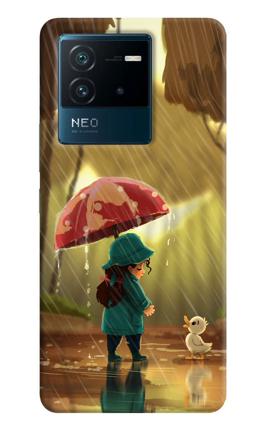Rainy Day IQOO Neo 6 5G Hard Case Back Cover by Casekaro