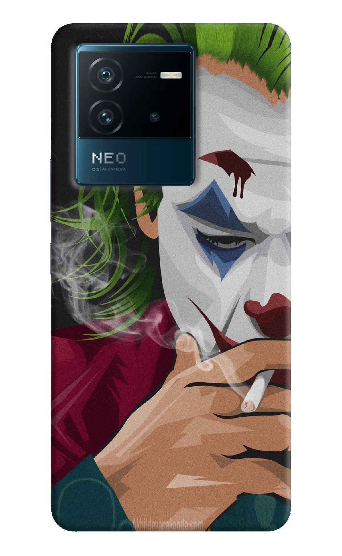Joker Smoking IQOO Neo 6 5G Hard Case Back Cover by Casekaro