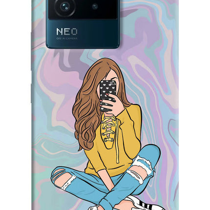 Selfie Girl IQOO Neo 6 5G Hard Case Back Cover by Casekaro
