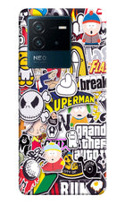 Sticker Bomb IQOO Neo 6 5G Hard Case Back Cover by Casekaro